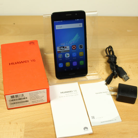 Vintage Huawei Y6 SCL-L04 Black Smartphone Android 32GB 4G GSM International