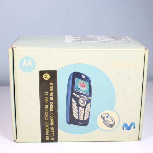 Rare Vintage Motorola C390 Movistar Phone International In Box Complete Mexico