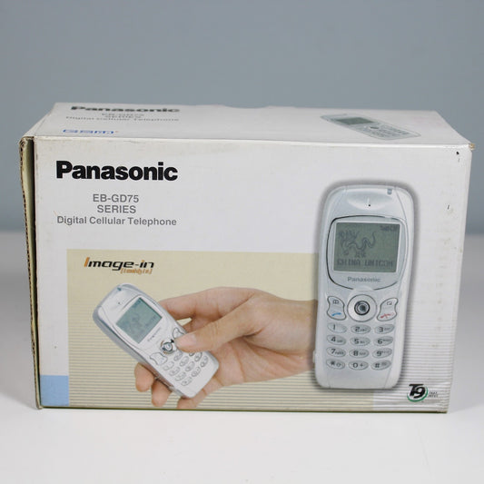 Rare Vintage Panasonic EB-GD75 Phone International Silver In Box Collectible