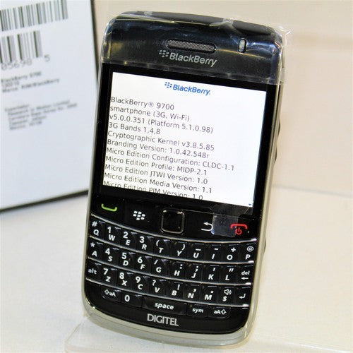 Rare Vintage Blackberry Bold 9700 DigiTel Phone WiFi Black In Box Complete