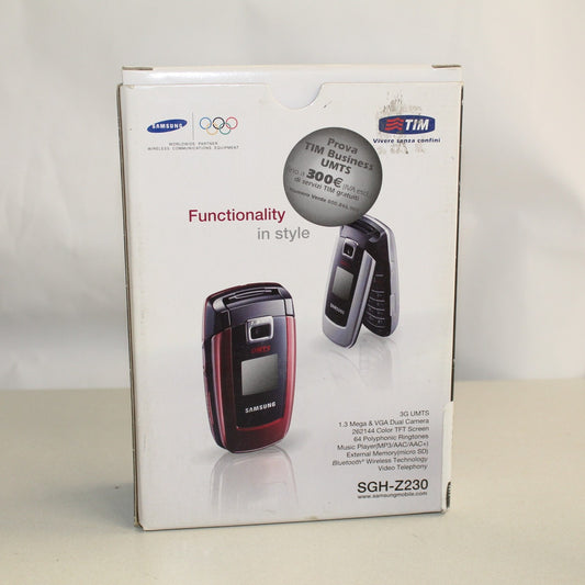 Olympic Samsung SGH-Z230 TIM Phone International In Box Collectible Classic