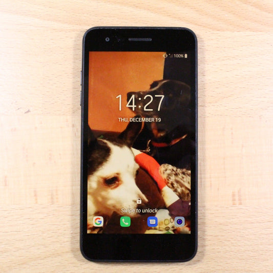 LG Rebel 4 L212VL Tracfone Black Smartphone For Parts #301