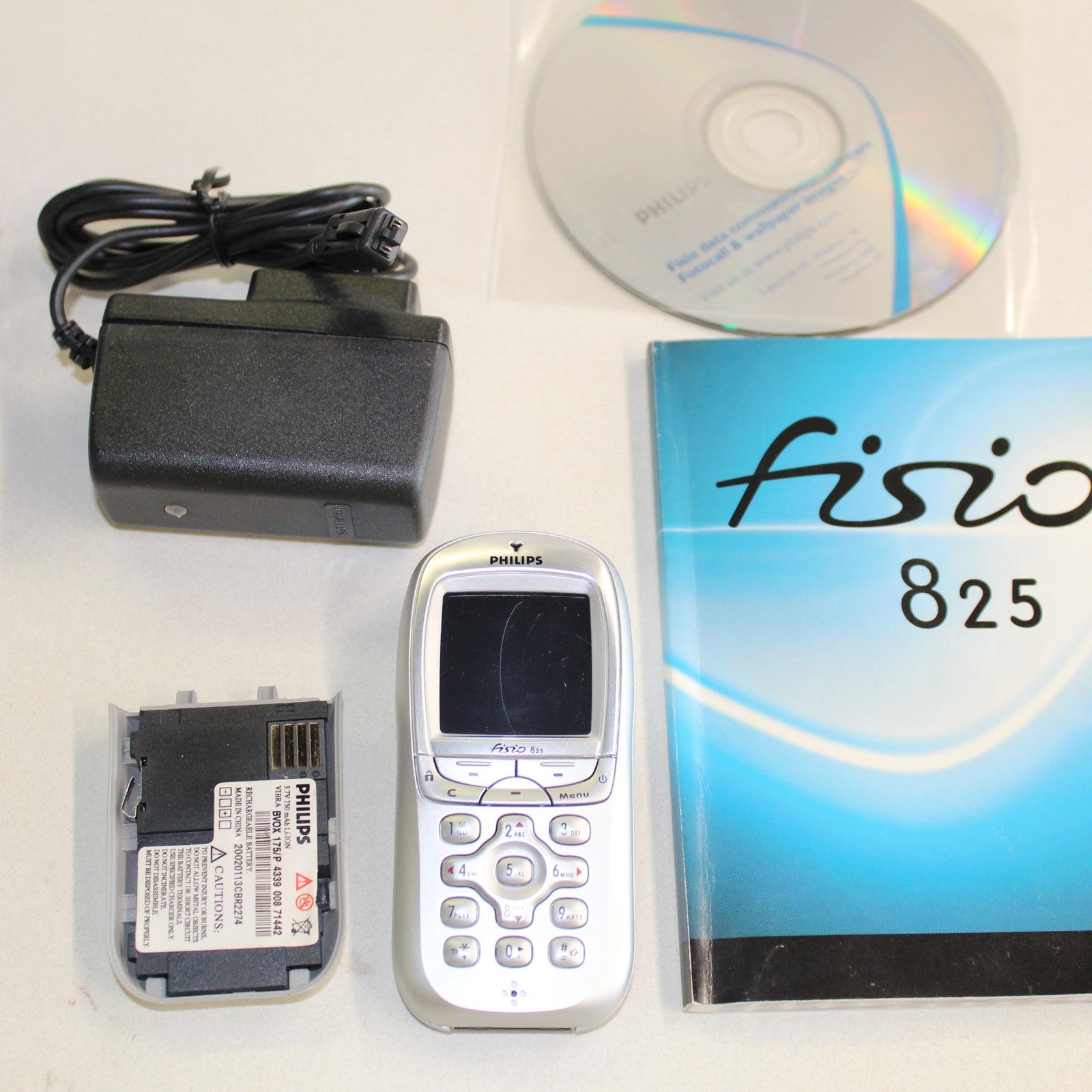 Rare Vintage Philips Fisio 825 Phone International Silver Collectible