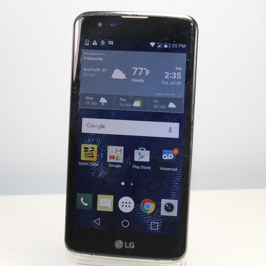 Vintage Classic LG Tribute 5 LS675 Sprint 4G LTE Smartphone Black 8GB