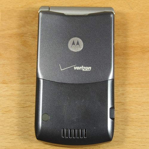 Rare Motorola RAZR V3 AT&T Camera Flip Phone Gray Vintage Collector Piece