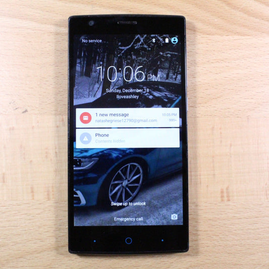 Z955A Zmax 2 Gray Smartphone For Parts #321