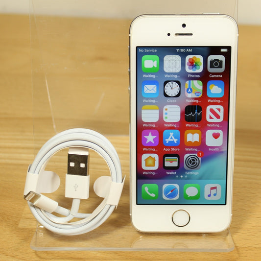 Unlocked Apple iPhone 5s Phone IOS 12 Silver 16GB A1453 4G LTE Global 09014