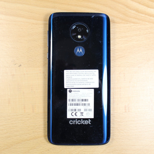 Motorola Moto G7 Power XT1955-5 Cricket Smartphone Blue For Parts #145