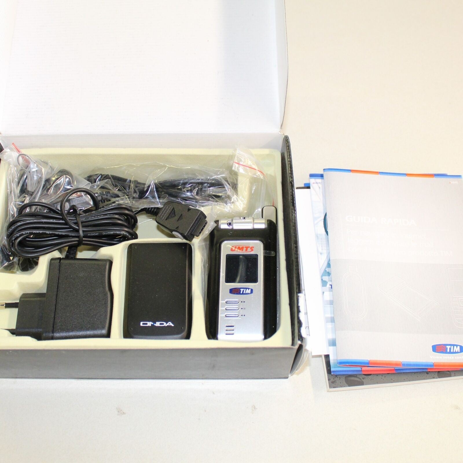 Rare Vintage ONDA N5020 TIM Phone International GSM Italian Black In Box Collect