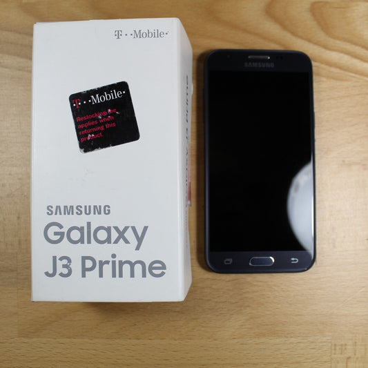 Samsung Galaxy J3 Prime - 16 GB - Black (T-Mobile) For Parts Untested