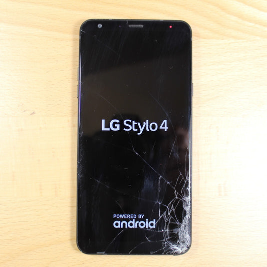 LG Stylo 4 Amazon Q710ULM 32GB Smartphone Black Good #153