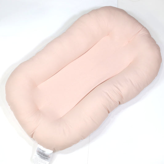Snuggle Me Organic Baby Lounger in Petal – organic cotton infant nest for newborns