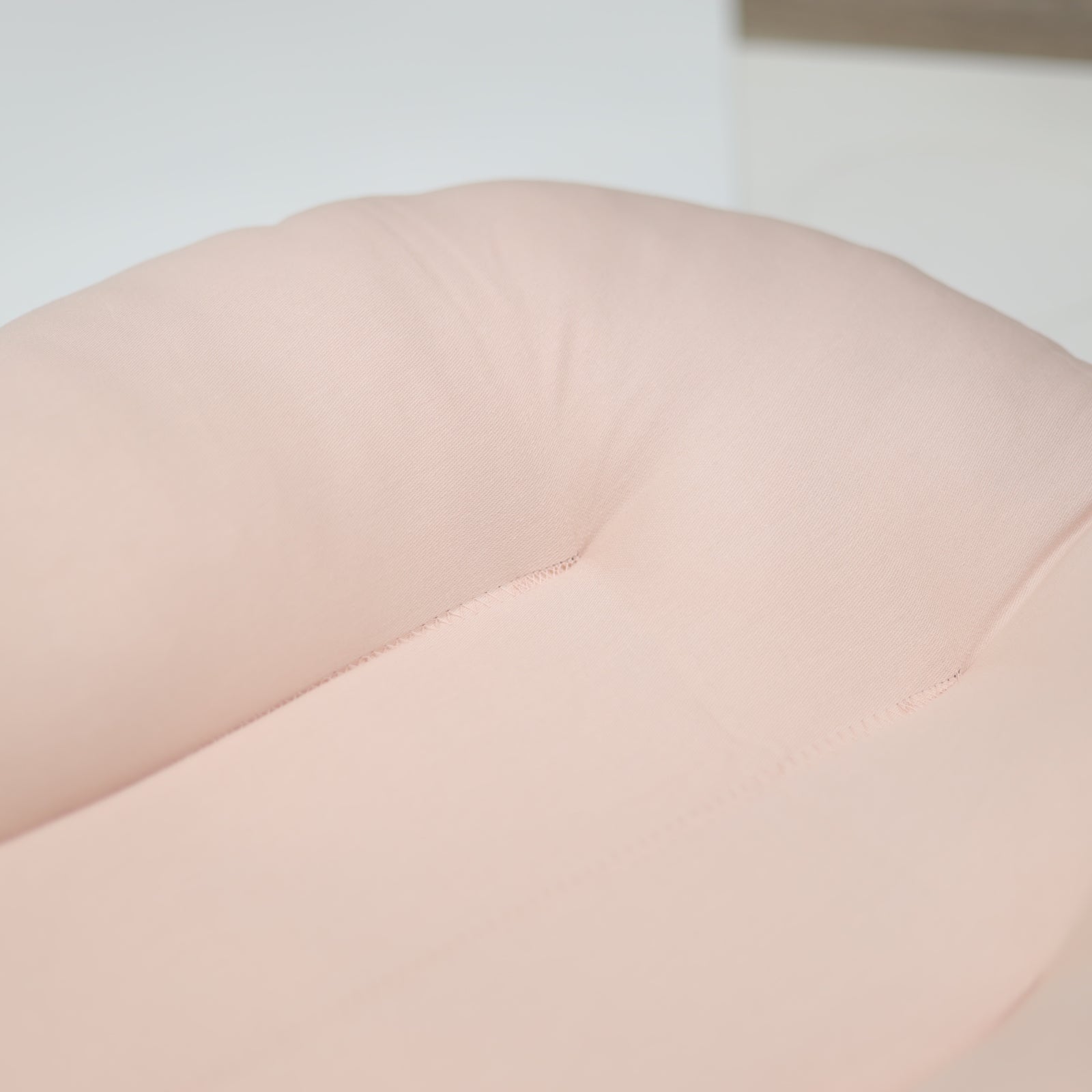 Top view of Snuggle Me Organic infant lounger – cozy organic cotton baby bed