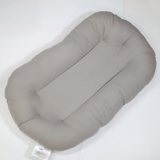 Snuggle Me Organic Baby Lounger in Stone – organic cotton infant nest for newborns