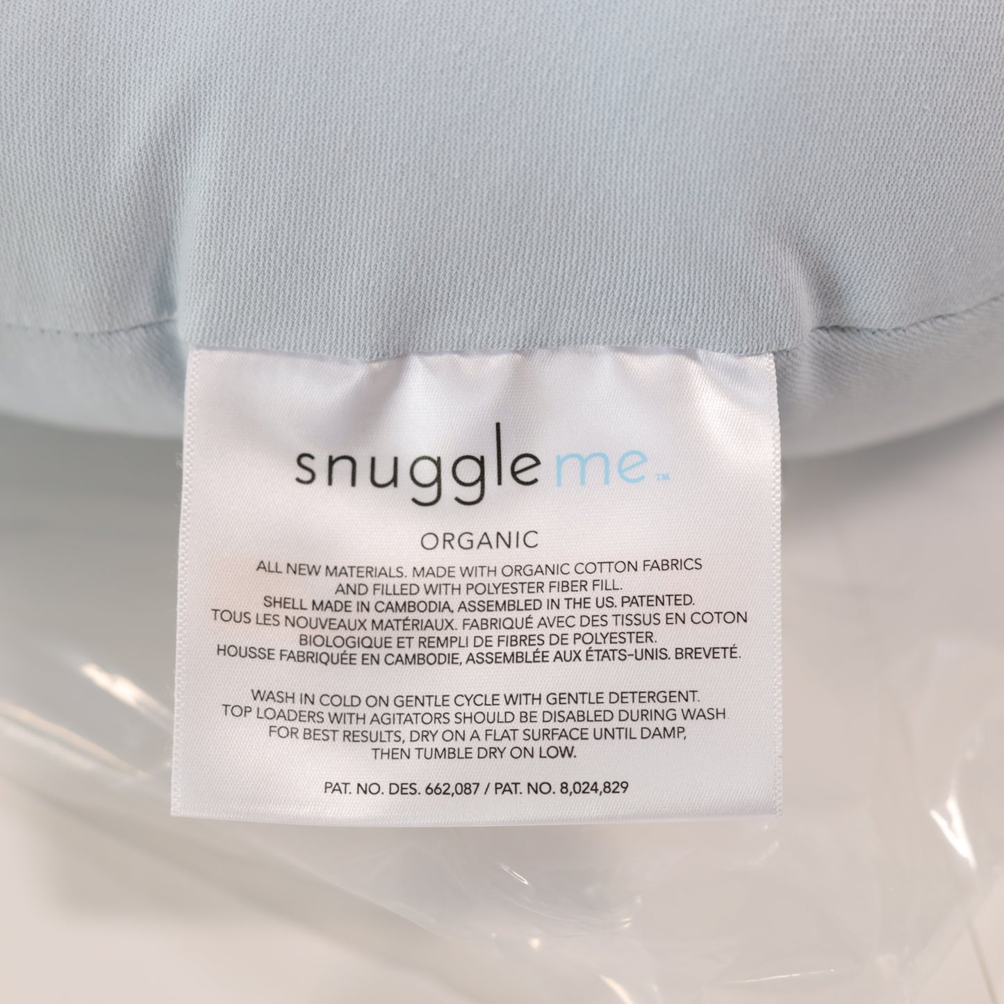 Snuggle Me Organic Baby Lounger – Newborn & Infant Nest | Bluebell