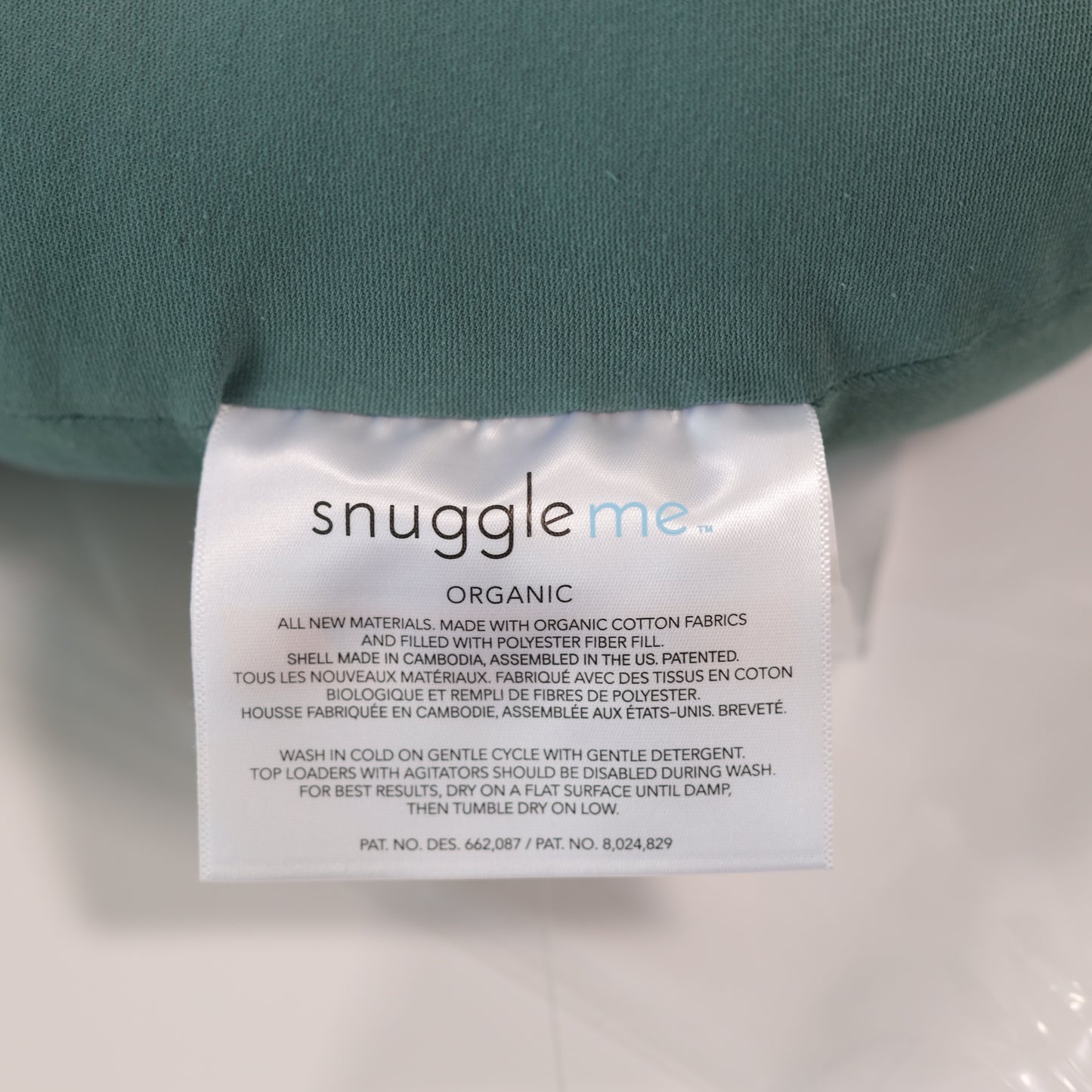 Snuggle Me Organic Baby Lounger – Newborn & Infant Nest | Moss