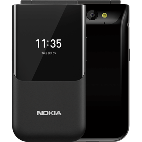 Nokia 2720 V Flip - 4 GB - Black (Verizon) For Parts Untested